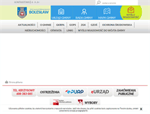Tablet Screenshot of gminaboleslaw.pl